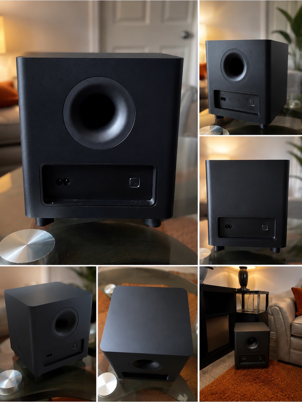 Matte Black Portable Subwoofer Speaker - Brand Unknown